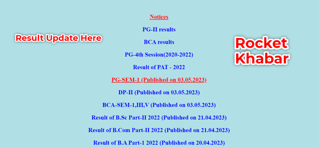 Purnea University Part 1 Result 2022-25