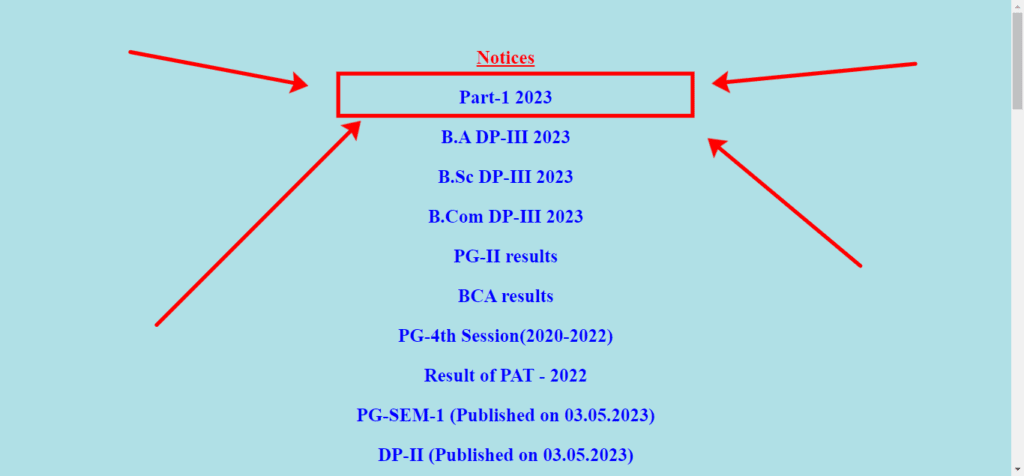 purnea university part 1 result 2022-25