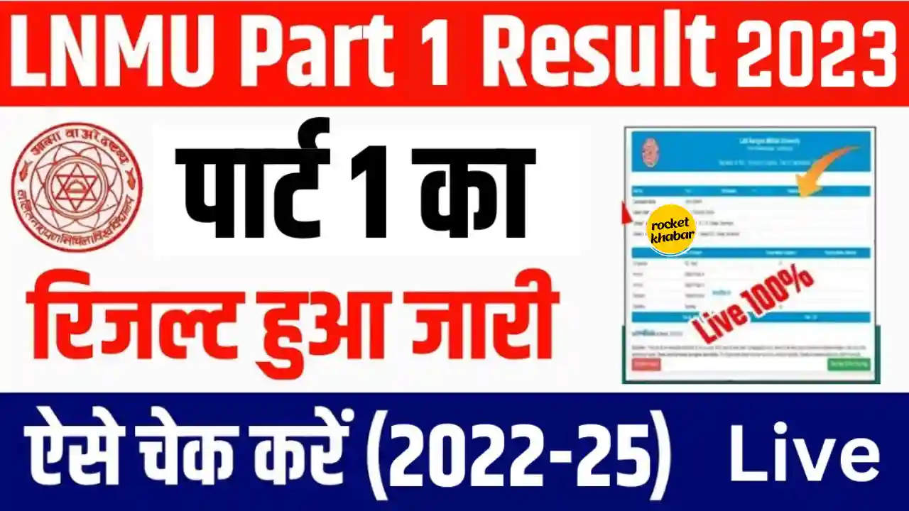 Lnmu Part 1 Result Date 2022-25