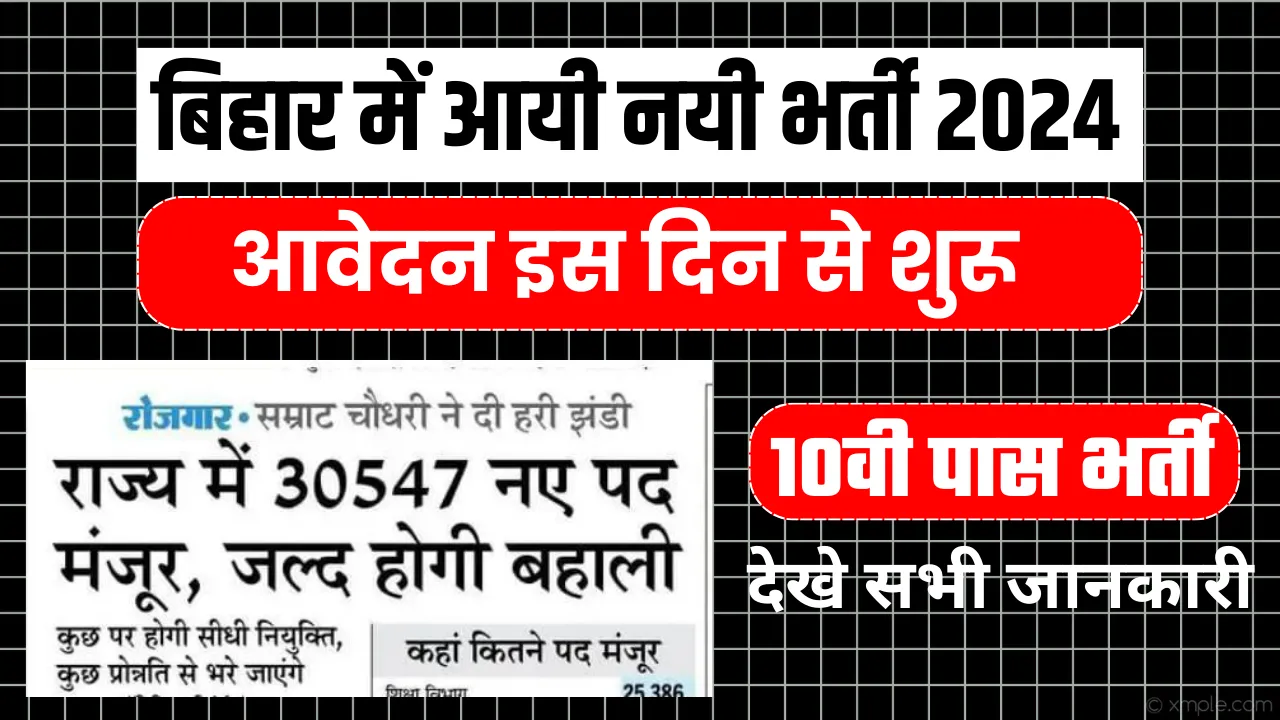 Bihar Upcoming Vacancy 2024